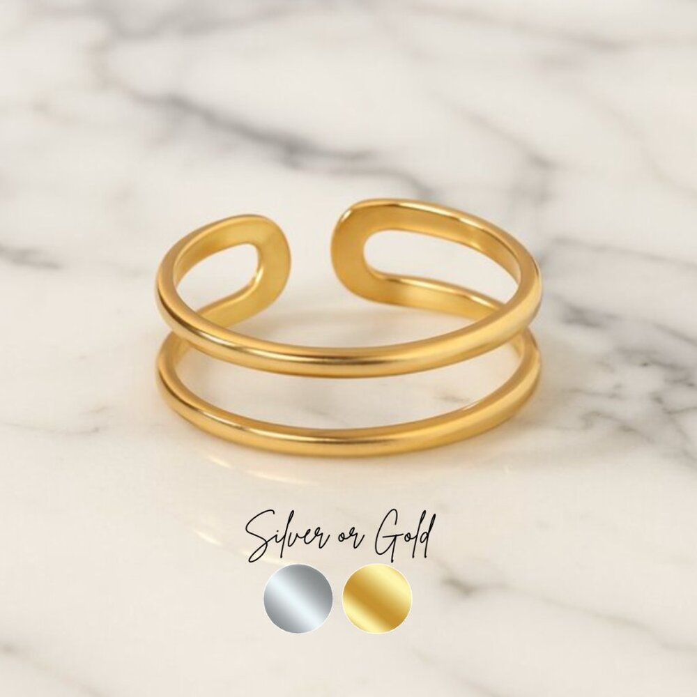 "Astrid" Layered Waterproof Ring